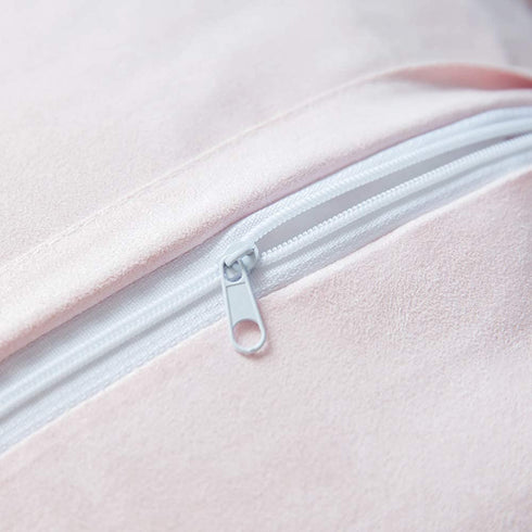 MIULEE Pack of 2 3D Decorative Spring Romantic Stereo Chiffon Rose Flower Pillow Cover Solid Square Pillowcase for Sofa Bedroom Car 18x18 Inch 45x45 cm Peach Pink Wedding
