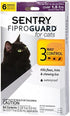 SENTRY Fiproguard for Cats, Flea and Tick Prevention for Cats (1.5 Pounds and Over), Includes 6 Month Supply of Topical Flea Treatments