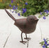 Colonial Tin Works Decorative Small Cute Songbird Song Bird Statue Figurine Home Décor, 5.5" x 4" x 2", Rust/Brown