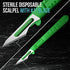 MyMed Disposable Scalpels| #11 Sharp Carbon-Steel Blades | Pack of 20 | Sterile Individual Pouches| for Dermaplaining, Podiatry, Crafts & More (#11 Green Handle)