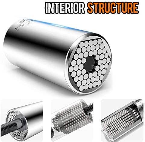 Valentines Day Unique Gifts for Husband Him Men"I LOVE YOU",Universal Socket(7-19mm),Stocking Stuffers Christmas Gifts,Fathers Day Anniversary Birthday Gifts,Tool Gadgets for Men