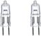 Bluex Bulbs 2 Pack 35 Watt 35W 12V 12 Volt JC6.35 Bi-Pin JC6.35 Type Halogen Light Bulb JC6.35