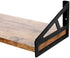 QEEIG Farmhouse Floating Shelves Bathroom 6 inch Deep Wall Shelf for Bedroom Mounted Shelving Dinning Living Room Wide Shelfs Farmhouse Kitchen Storage Rack Set of 3, Rustic Brown FS635-023BN