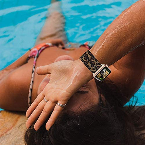 YOSWAN Stretchy Loop Strap Compatible for Apple Watch Band 41mm 40mm 38mm iWatch Series SE/7/6/5/4/3/2/1 Stretch Elastics Wristbelt