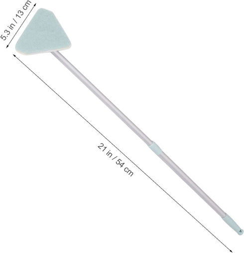 balacoo Shower Scrubber for Cleaning, Extendable Long Lightweight Handle Detachable Bristles Scrub Brush for Cleaning Bathtub Shower Bathroom