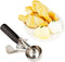 Met Lux 1.25 Ounce Portion Scoop, 1 Durable Cookie Scoop - #30, With Black Handle, Stainless Steel Disher, For Portion Control, Scoop Cookie Dough, Cupcake Batter, or Ice Cream - Restaurantware