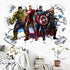 ZI XIN Superhero Wall Stickers Avengers Wall Decals Excellent Vinyl Wall Decor for Boys Room Living Room ( Size 35.4 x 23.6 inch)