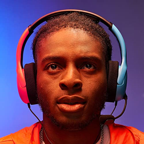 PDP Gaming LVL40 Stereo Headset with Mic for Nintendo Switch - PC, iPad, Mac, Laptop Compatible - Noise Cancelling Microphone, Lightweight, Soft Comfort On Ear Headphones - Mario Red & Blue