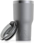 RTIC Tumbler with Splash Proof Lid, 20 oz, Graphite, Insulated Travel Stainless Steel Coffee Mug, Sweat Proof, Keeps Hot & Cold Longer