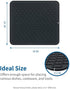 Dish Drying Mats for Kitchen Counter Heat Resistant Mat (16" x 18, BLACK)