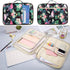 JAKAGO Travel Portfolio Organizer Waterproof A4 Document Bag Multifunctional Travel Note Pouch Zippered Carrying Case for Notebook, Ipad, Journals, Sketch Books (Flamingo)