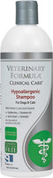 Veterinary Formula Clinical Care Hypoallergenic Shampoo for Dogs and Cats, 16 oz – No Harsh Ingredients – Fragrance-Free Pet Shampoo for Allergies and Sensitive Skin, Promotes Healthy Skin and Coat