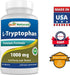 Best Naturals L-Tryptophan 1000 mg 60 Tablets (60 Count (Pack of 1))