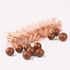 PAKIPER Chocolate Macaron Gift Boxes with Inserts,50 PCS Clear PET Plastic Gift Favor Boxes Candy Cookies Treat Boxes for Christmas,Wedding,Baby Birthday Party 6.3"x1.5"x1.4"