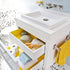 Magic Cover Premium Adhesive Vinyl Contact Shelf Liner and Drawer Liner, 18"x9', Solid Yellow