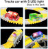 Tracks Cars Replacement Only, Light Up Magic Cars for Tracks Compatible with Glow in The Dark Toy Cars with 5 LED Flashing Lights for Most Race Tracks Only Toy Cars Track Car Accessories (4 Pack)