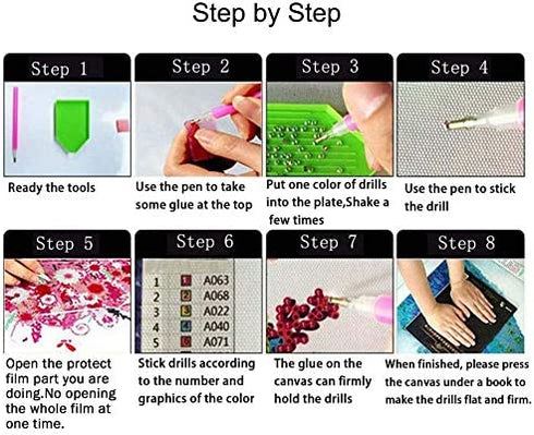 5D Full Drill Diamond Painting Kit, Hartop DIY Diamond Rhinestone Painting Kits for Adults and Beginner, Embroidery Arts Craft Home Office Decor, 12X16 Inch (2 Pack of Stitch Mermaid)