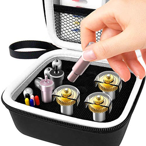 Portable Organizer Holder Compatible with Cricut Maker Blades & Housing, QuickSwap Tip & Explore DeepCut Blade, Storage Bag for Cricut Tool Accessories, Black Carrying Case with Lanyard