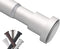 BRIOFOX Tension Curtain Rod 27-43 Inches, Rust-Resistance Shower Curtain Rod for Windows or Doorways, Matte White