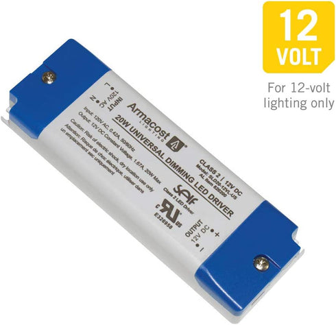 Armacost Lighting 820200 for LED Lighting, with Removable AC Cord, 20 Watt, Gray