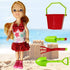 Mini Fashion Doll, 5 Inches Dress-Up Doll, with Small Accessories Aged 3+ (Beach Girl)