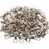 Morris Products High Temperature Ring Terminals – 8 Wire Size - ¼-inch Stud Size – Nickel-Plated Steel – For HVAC, Industrial Kilns, Electric Space Heaters, Commercial Ovens, Fryers – Pack of 100, (12524)