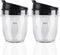 Veterger 2 Pack Replacement Parts Cup with Lid,Compatible with Ninja Blender Auto iQ BL480 BL482 BL642 NN102 BL682 BL450 BL2013 (2 12oz)