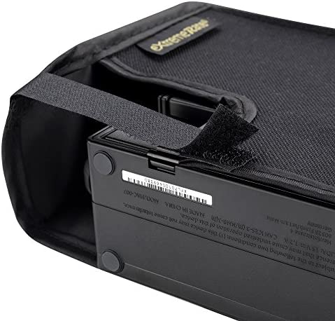 eXtremeRate Black Nylon Dust Cover, Soft Neat Lining Dust Guard, Anti Scratch Waterproof Cover Sleeve for Nintendo Switch & Switch OLED Charging Dock