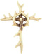 Rustic Antler Wall Cross 10 1/4 Inch