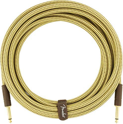 Fender Deluxe Series Instrument Cable, Straight/Straight, Tweed, 10ft