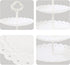 NWK 5 Piece Cake Stand Set with 2xLarge 3-Tier Cupcake Stands + 3X Appetizer Trays Perfect for Wedding Birthday Baby Shower Thanksgiving Christmas New Year Party