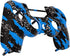 eXtremeRate Blue Coating Splash Patterned Custom Faceplate Cover, Replacement Front Housing Shell Case Compatible with ps4 Slim Pro Controller JDM-040/050/055 - Controller NOT Included