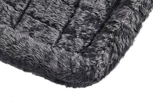 18L-Inch Gray Dog Bed or Cat Bed w/ Comfortable Bolster | Ideal for "Toy" Dog Breeds & Fits an 18-Inch Dog Crate | Easy Maintenance Machine Wash & Dry | 1-Year Warranty