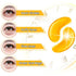 Adofect Collagen Powder Eye Mask 29 Pairs Gold Under Eye Gel Pads, Hyaluronic Acid Under Eye Mask Gel Patches for Puffy Eye Reducing Dark Circles, Eye Bags, Wrinkle, Refresh Your Eyes, Gold