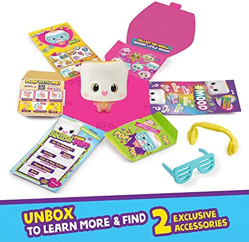 My Squishy Little Marshmallow – Interactive Doll Collectible with Accessories – Mel (White)