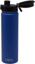 MIRA Stainless Steel Water Bottle - Hydro Vacuum Insulated Metal Thermos Flask Keeps Cold for 24 Hours, Hot for 12 Hours - BPA-Free One Touch Spout Lid Cap - 24 oz (710 ml), Space Blue