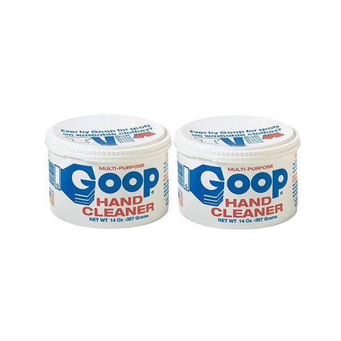 Goop Multi-Purpose Hand Cleaner - Waterless Hand Degreaser and Laundry Stain Remover - Non-Toxic and Biodegradable Cleaner to Remove Dirt, Oil, Paint, Ink, and Clothes Stains - Original, 14oz (Pack of 2)