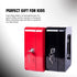 Small Cash Box with Lock and Slot - Jssmst Metal Coin Bank Piggy Bank for Adults and Kids, Black(SMCB0301N)