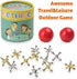 TriMagic Jacks Game with Ball, Old School Jax Game Toys, Retro Vintage Board Games for Kids 8-10-12 Years Old and Young Adults, Classic Traditional Table Games for Family Game Night