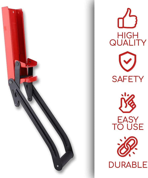 Red Can Crusher Wall Mounted Aluminum Can Crusher 16oz 12oz 8oz Heavy Duty Can Crushers For Recycling Wall Mounted Beer Can Opener And Crush Bottle Two Features In One Can Press