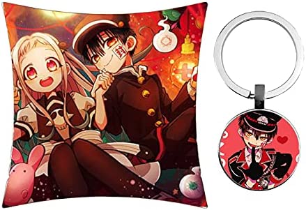 Toilet-Bound Hanako Kun Gift Sets, Drawstring Bag Pillow Cover Stickers Necklace Round Pins Phone Holder Keychain (Color A)