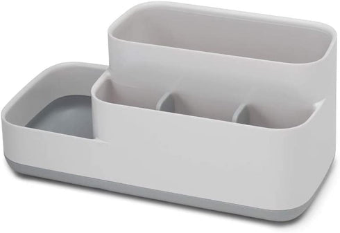 Joseph Joseph 70513 EasyStore Bathroom Storage Organizer Caddy Countertop, Gray, 11.9 x 11.6 x 24.9 cm