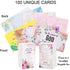 100 Prayer Cards for Women with Assorted Bible Verses, Mini Scripture Cards for Women’s Bible Studies, Inspirational Religious Christian Gifts for Women