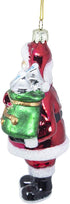 HERSHEY'S Kurt Adler Glass Santa Bar Ornament, 5-Inch