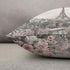 HOSNYE Eiffel Tower Throw Pillow Cover Gray and Pink Oil Painting for Paris Summer Gentle City Landscape Flower Roses and Leaf Linen Fabric for Couch Bed Sofa Car Waist Cushion Cover 12 x 20 inch