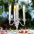 Ymenow LED Taper Candles with 6H Auto Timer, 6pcs Flickering Flameless Electric Candlesticks Battery Operated Candles for Home Room Party Christmas Decorations - Warm Yellow