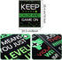 10 Video Game Poster Sign Gamer Art Print Boy Game on Birthday Party Wall Decoration, Inspirational Words Quote Poster 10 x 8 Inch Wall Gaming Art for Kids Boy Bedroom Decor, No Frame (Green)