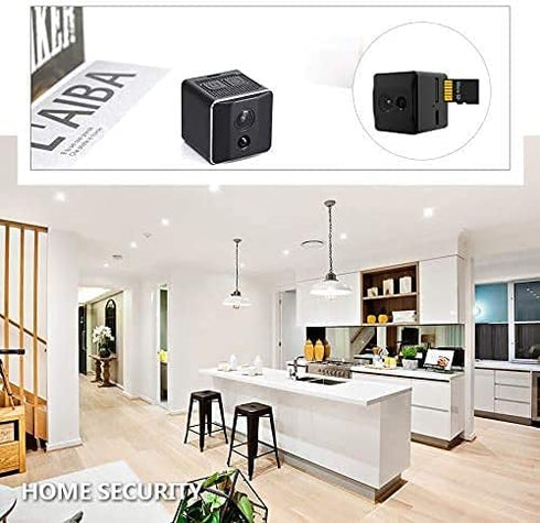 Mini Spy Camera 1080P Cop Spy Cam As Seen On TV-Spy Camera Wireless Hidden-Mini Camera Spy Wireless-Hidden Spy Camera -Nanny Cam with Night Vision and Motion Detection-Built-in Battery-No WiFi Needed