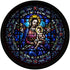 Blessed Virgin Mary and Jesus Stained Glass Design PopSockets PopGrip: Swappable Grip for Phones & Tablets