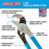 CHANNELLOCK 412 6.5-inch V-Jaw Tongue & Groove Pliers | Made in USA | 0.94-inch Jaw Capacity | Forged High Carbon Steel | More Points of Contact on Round Stock , Polished